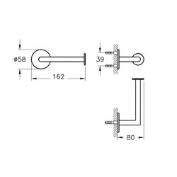 VitrA Origin Tuvalet Kağıtlığı A4488774, Soft Altın - 2