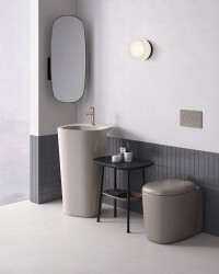 VitrA Plural Klozet kapağı 126-020-009 Duroplast - üstten sıkmalı - yavaş kapanır - kolay sök-tak - metal menteşeli - mat bej - 3