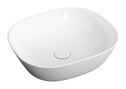 VitrA Plural Tezgahaltı lavabo 7810B403-1083 Oval - kompakt - 45x38 cm - armatür deliksiz - su taşma deliksiz - Clean - beyaz 