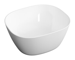 VitrA Plural Çanak lavabo 7811B403-0016 Oval - kompakt - 45x38 cm - armatür deliksiz - su taşma deliksiz - Clean - beyaz - 1