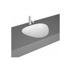 VitrA Plural Tezgahaltı lavabo 7812B403-1083 Üçgen - kompakt - 45x40 cm - armatür deliksiz - su taşma deliksiz - Clean - beyaz - 1