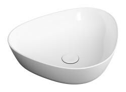 VitrA Plural Çanak lavabo 7812B403-0016 Üçgen - kompakt - 45x40 cm - armatür deliksiz - su taşma deliksiz - Clean - beyaz 