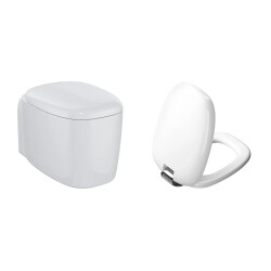 VitrA Plural Rim-Ex Asma Klozet ve Soft Kapak Takımı - Beyaz - 1