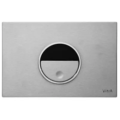 VitrA Pro Temassız kumanda paneli 768-1440 Fırçalanmış yüzey-mat krom - 8 cm gömme rezervuarlar ve el değmeden hijyen ürünleri için - 1