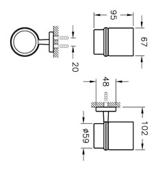 VitrA Q-Line Diş Fırçalığı A44993 Krom - 4