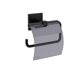 Vitra Root A4480436 Tuvalet Kağıtlığı, Kapaklı, Siyah