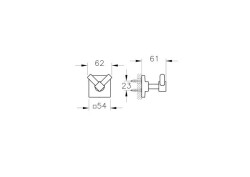 VitrA Root İkili Askı A44801, Krom - 2