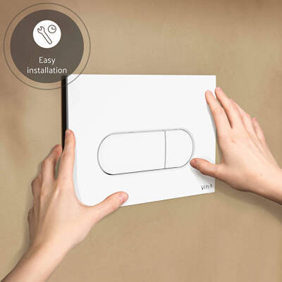 VitrA Root Round 740-2200 Kumanda Paneli, Parlak Beyaz - 3