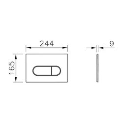 VitrA Root Round 740-2295 Kumanda Paneli, Fırçalı Nikel - 2