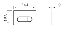 VitrA Root Round Kumanda Paneli 740-2225, Fırçalı Altın - 3