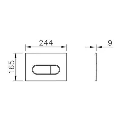 VitrA Root Round Kumanda Paneli 740-2225, Fırçalı Altın - 2