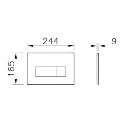 VitrA Root Square Kumanda Paneli 740-2324 Altın - 2