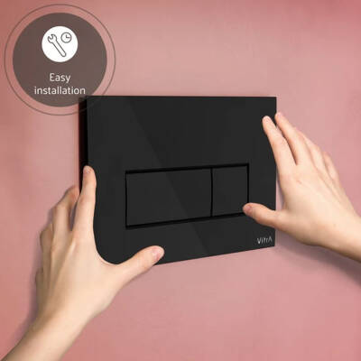 VitrA Root Square Kumanda Paneli 740-2350 Parlak Siyah - 3