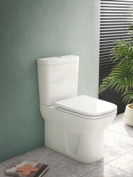 VitrA S20 Klozet kapağı 77-003-009 Duroplast - üstten sıkmalı - yavaş kapanır - metal menteşeli - beyaz - 3