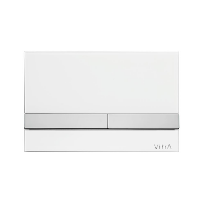 VitrA Select 740-1100 Kumanda Paneli - Beyaz Cam Krom - 1