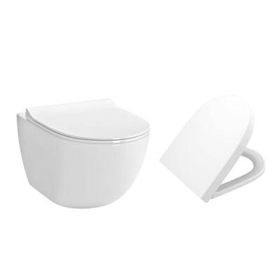 VitrA Sento Kanallı Asma Klozet ve Soft Kapak Takımı - Beyaz - 1