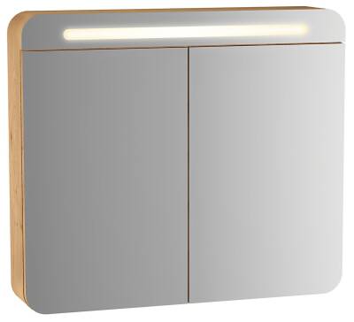 VitrA Sento Aynalı Kapaklı Dolap Seti, Antrasit, 80 cm (60809,60896) - 6