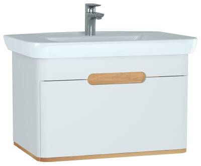 VitrA Sento Aynalı Çekmeceli Dolap Seti, Beyaz, 80cm (60813, 60896) - 2