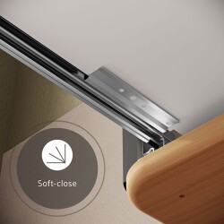 VitrA Sento Aynalı Çekmeceli Dolap Seti, Antrasit, 100cm (60820, 60897) - 8