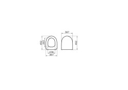 VitrA Sento Rim-Ex Asma Klozet ve Kapak Takımı, Beyaz - 8