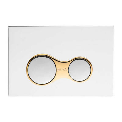 VitrA Sirius 740-0422 Mekanik Kumanda Paneli - Parlak Krom/Altın - 1