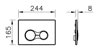 VitrA Sirius Kumanda Paneli 740-0485 Mat Krom - 4