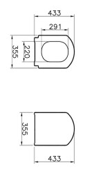 VitrA Valarte Klozet kapağı 124-003-009 Duroplast - üstten sıkmalı - yavaş kapanır - metal menteşeli - beyaz - 3