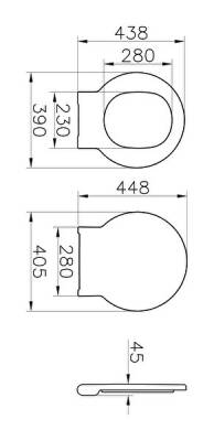 VitrA Voyage Klozet kapağı 129-003-009 Duroplast - üstten sıkmalı - yavaş kapanır - metal menteşeli - beyaz - 4