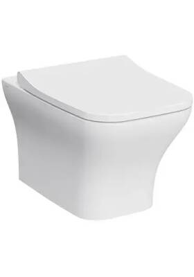VitrA Zentrum Square Smoothflush Rim-Ex Asma Klozet ve Kapak Takımı, Beyaz - 2
