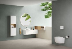 VitrA Voyage Etajerli lavabo 7222B403-0041 55x52 cm - tek armatür delikli - su taşma deliksiz - Clean - beyaz - 2