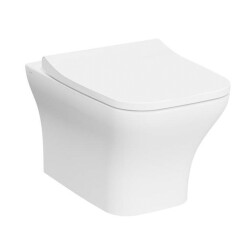 VitrA Zentrum Square Asma klozet 7484L003-0090 SmoothFlush - gizli montajlı - 54 cm - taharet borulu - taharet borusu girişi sıva altı uygulamalı - beyaz 