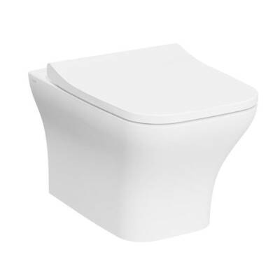 VitrA Zentrum Square Asma klozet 7484L003-0090 SmoothFlush - gizli montajlı - 54 cm - taharet borulu - taharet borusu girişi sıva altı uygulamalı - beyaz - 1